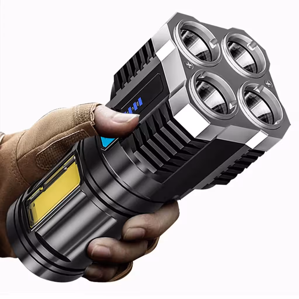 Močna polnilna LED svetilka – idealna za lov, ribolov, kampiranje