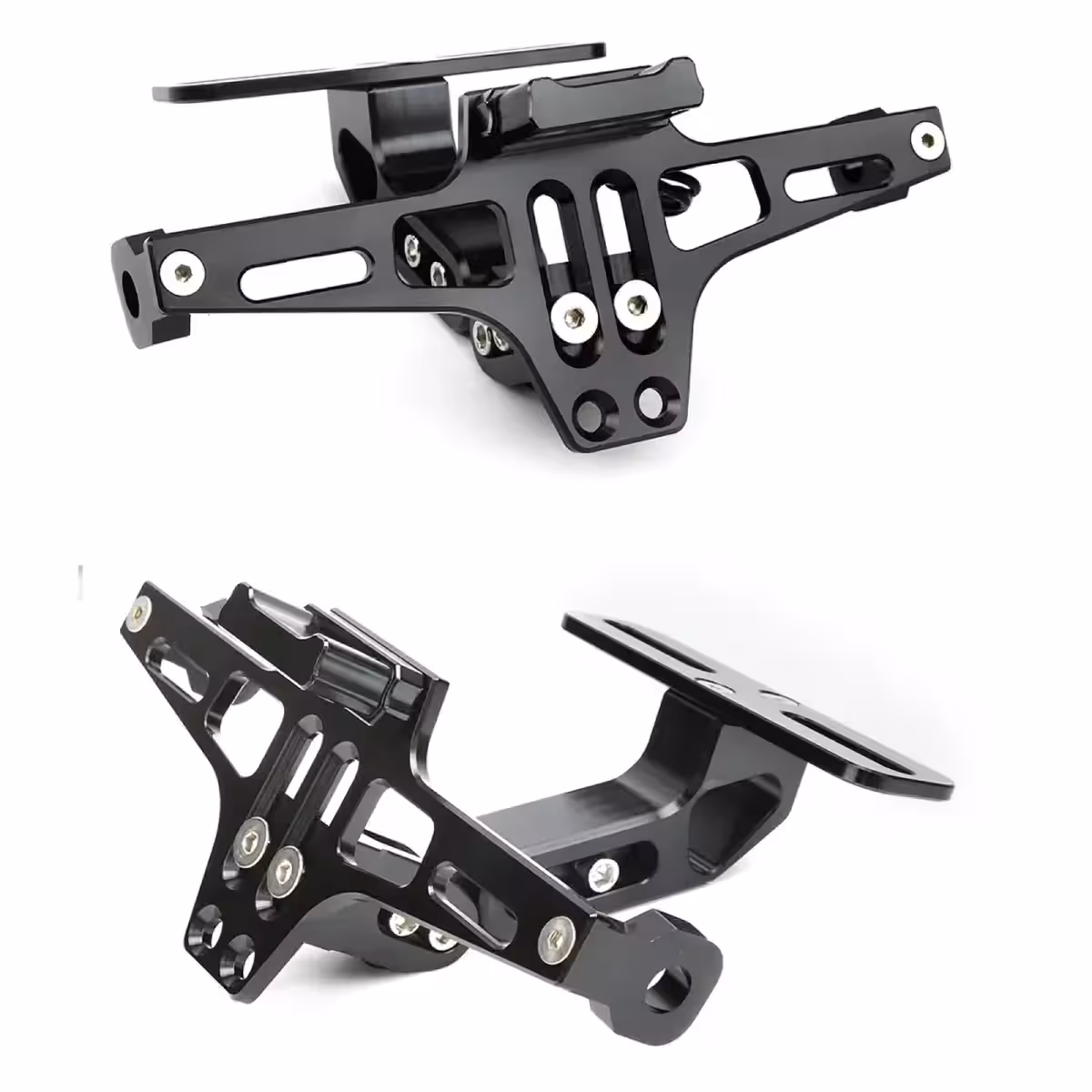 Aluminijast nosilec za motorne tablice, trpežen in odporen