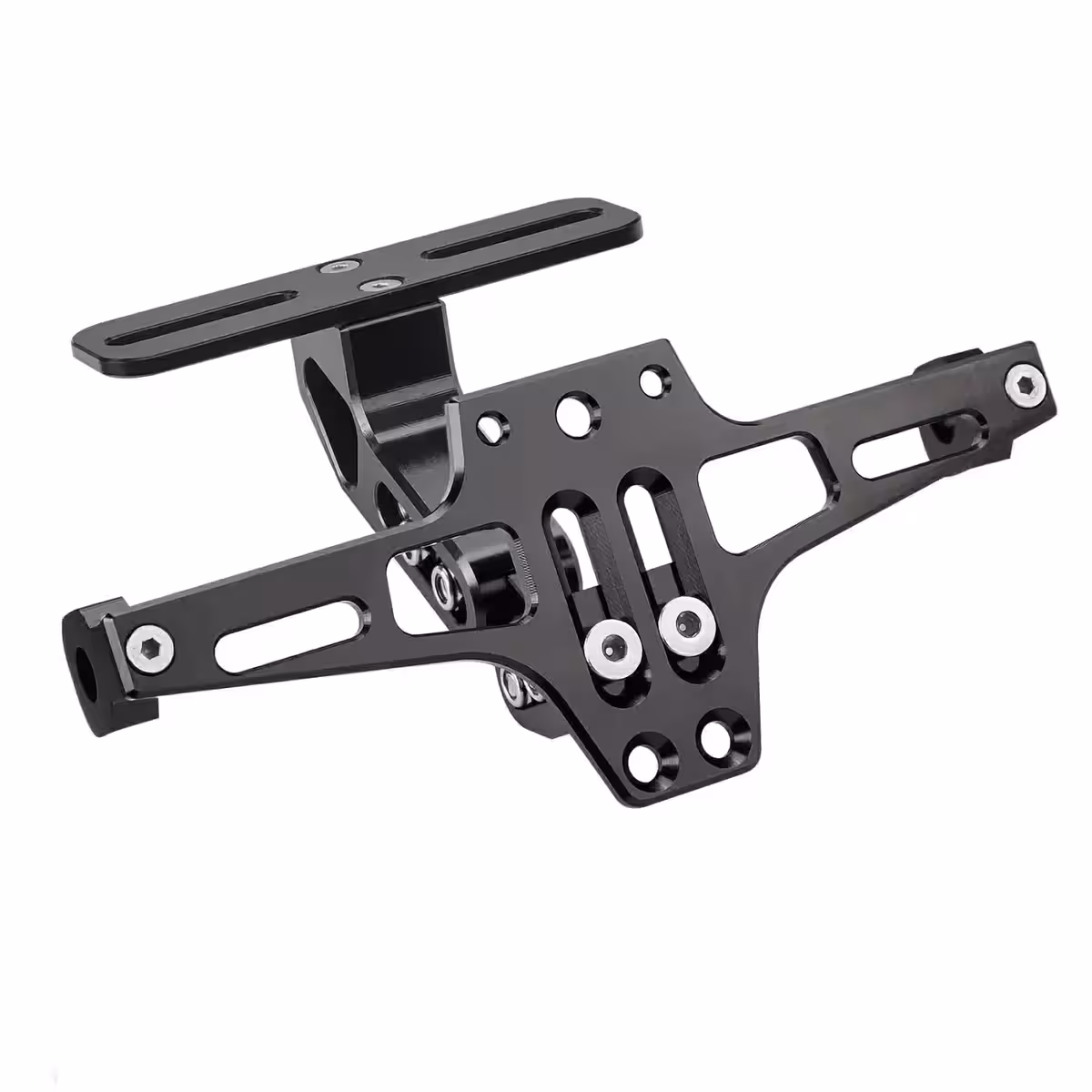 Nosilec motorne tablice z zložljivim sistemom