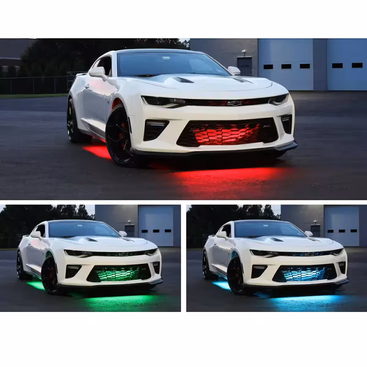 LED svetila pod avtomobilom za vizualni učinek ponoči