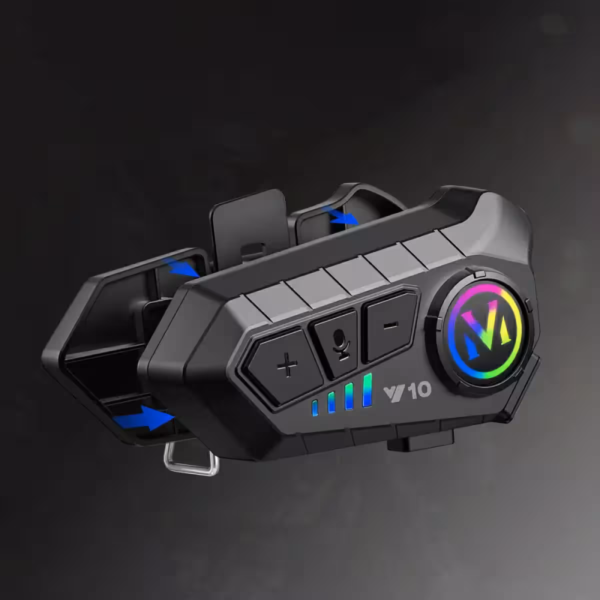 Motoristična čelada z Bluetooth 5.3 in 40 mm grafen membrano