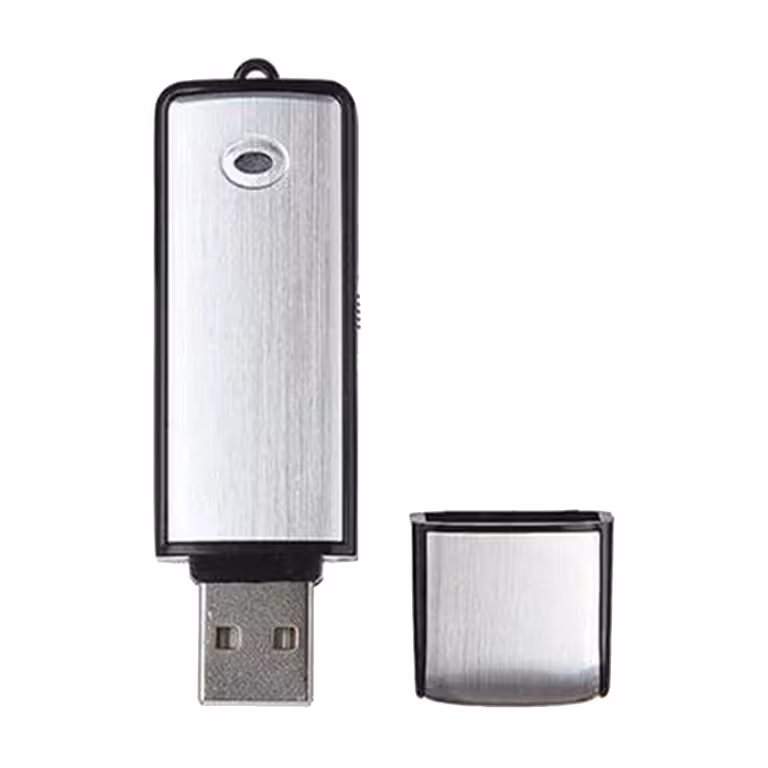 USB ključek / digitalni snemalnik 16GB z občutljivim mikrofonom in polnilno baterijo – 160 ur snemanja
