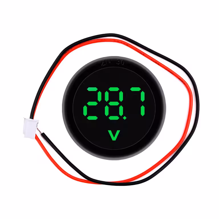 Digitalni voltmeter 12V za avtomobilske baterije – natančno merjenje enosmernega toka 4–100V DC