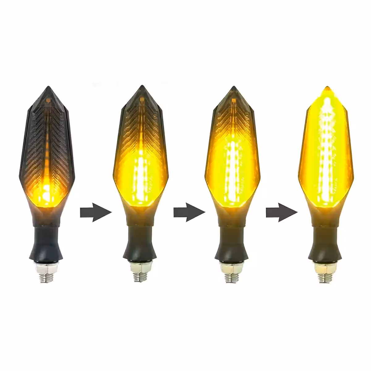 Dinamični oranžni smerniki za električni skuter