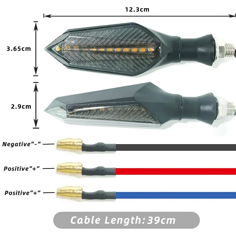 Smerniki s 3-žilno povezavo Smerniki z črno, modro in rdečo žico za povezavo