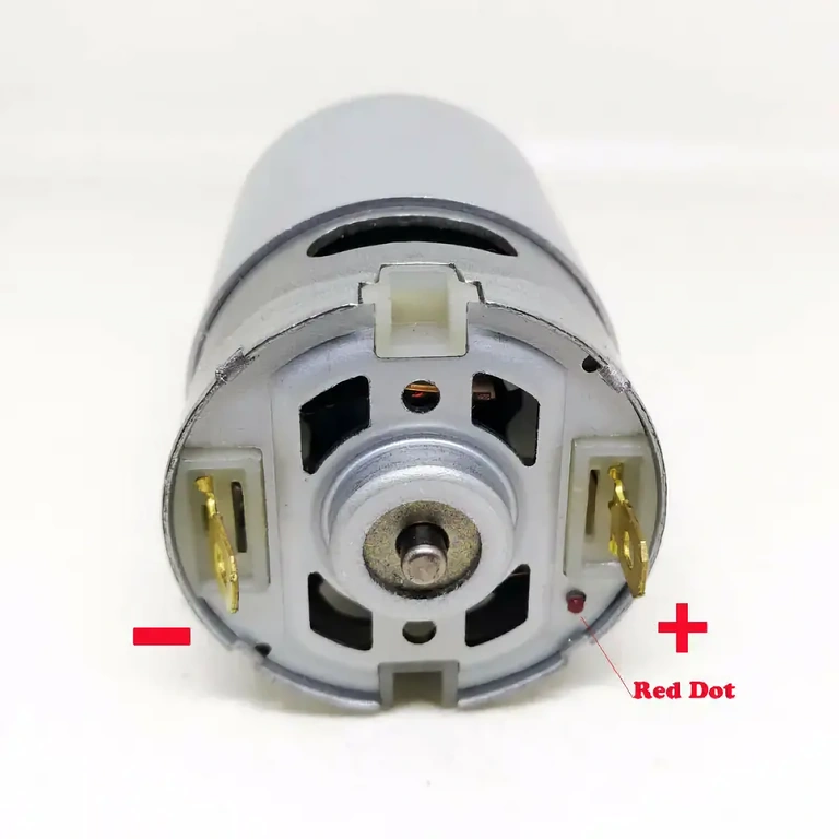 Tehnični podatki motorja RS550 DC motor RS-550 z natančno prikazanimi tehničnimi specifikacijami