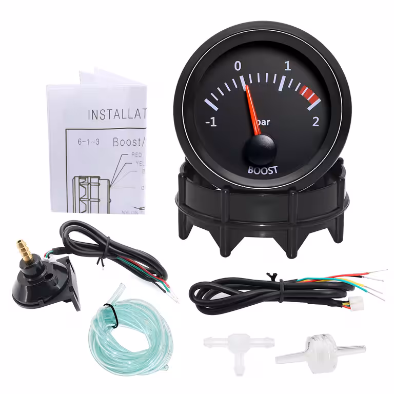Merilnik tlaka turbo boost 2 bara – turbo manometer 52mm z indikatorjem in nosilcem