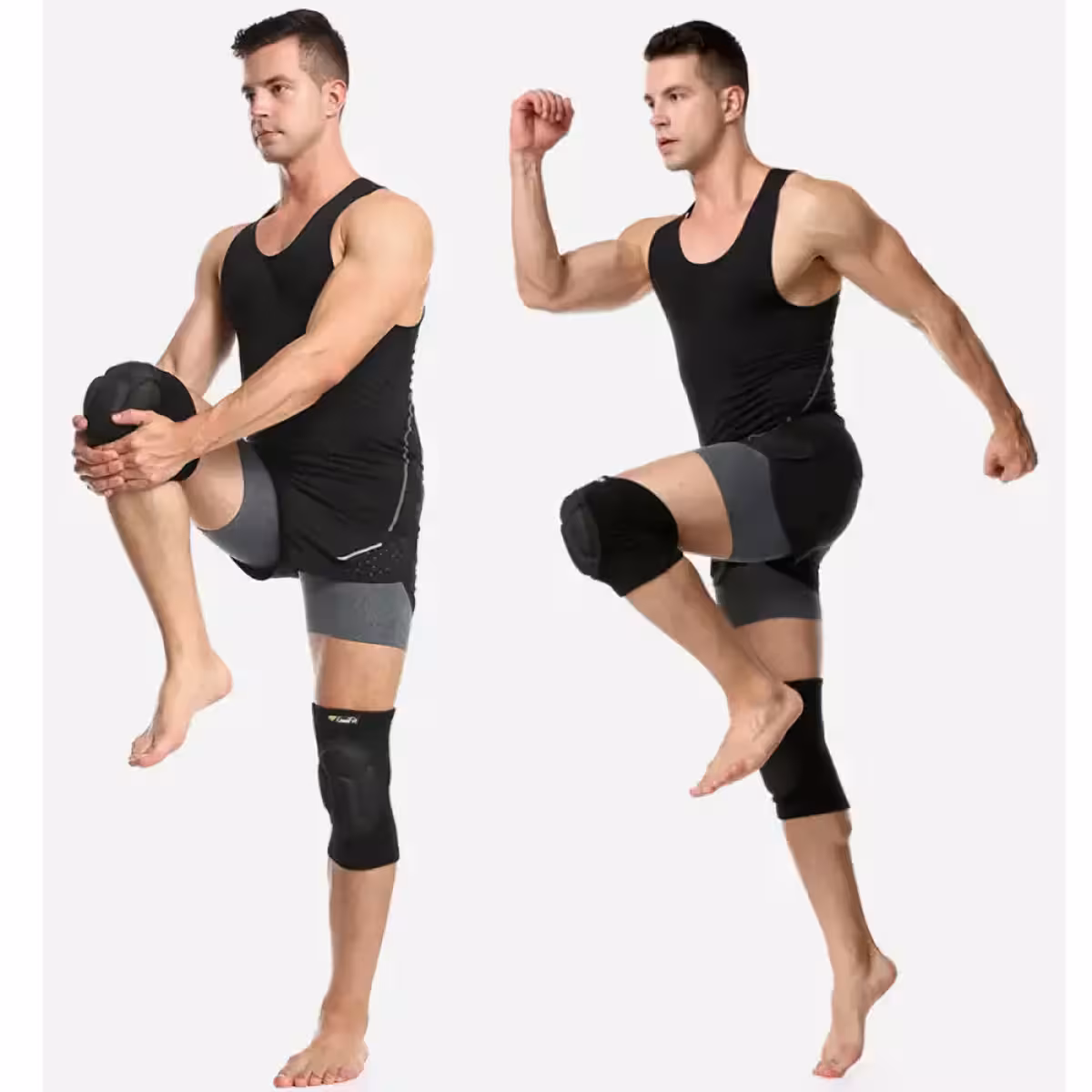 Ortopedski kolenski opornik, primeren za gradbene aktivnosti