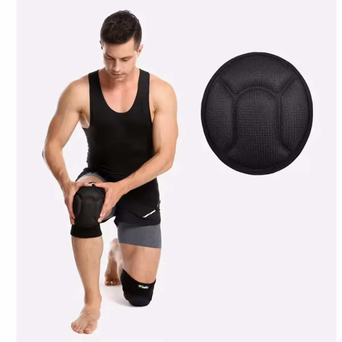 Kolenski opornik z visokogostotnimi penastimi blazinicami za maksimalno zaščito