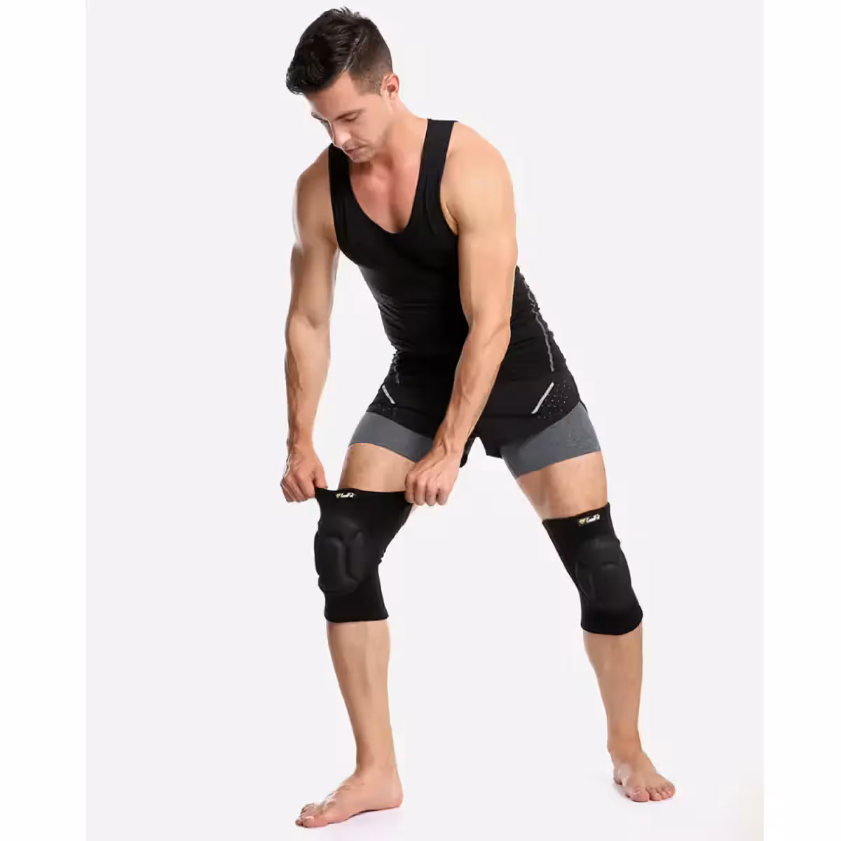 Robusten kolenski opornik, idealen za zaščito in podporo pri težkem delu