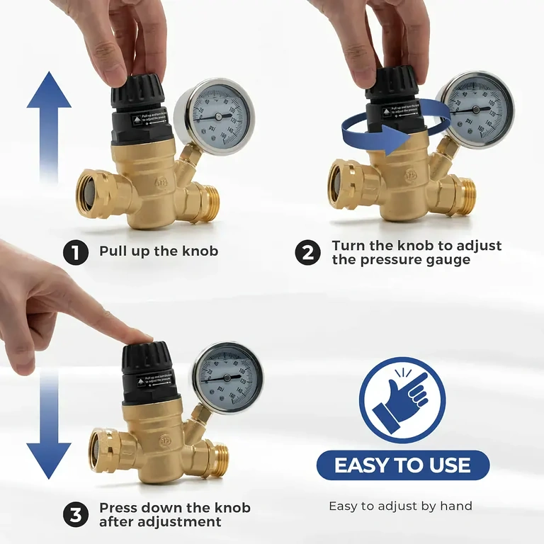 Regulator z natančnim nastavljanjem tlaka do 160 PSI