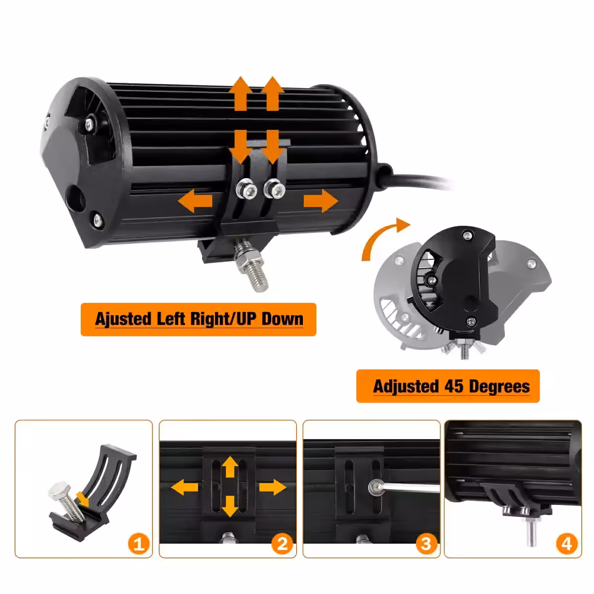 Komplet dveh LED BAR z robustno nosilno konstrukcijo, namenjen off-road vozilom