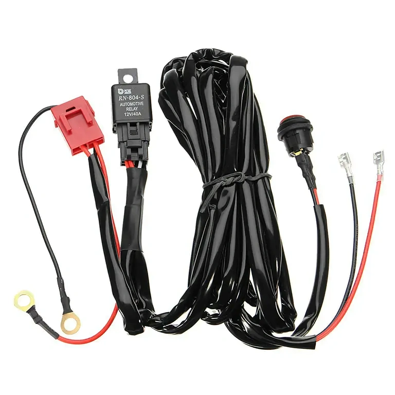 Električno ožičenje z relejem 40A in svetlobnim stikalom za LED luči