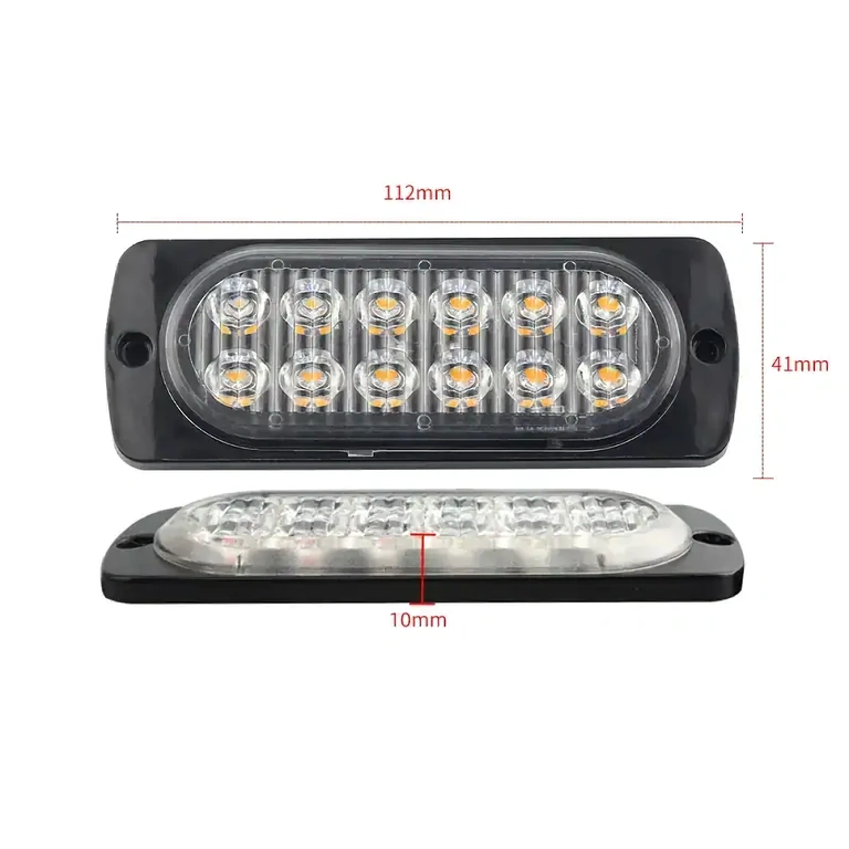 Vodoodporen in odporen na prah rumeni avtomobilski stroboskop, primeren za vse vremenske razmere