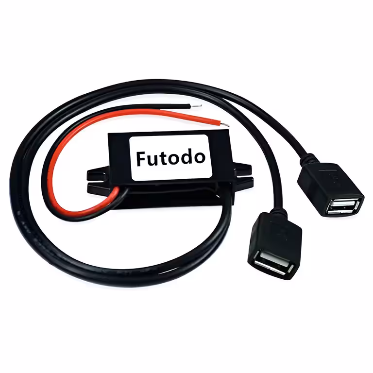 Step-down pretvornik napetosti 12V 24V 36V 48V na 5V 3A – USB napajalnik za avto kamero, telefon, solarni sistem