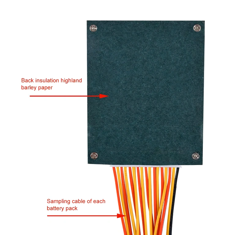 Slika zadnje strani BMS plošče 16S 60V 40A