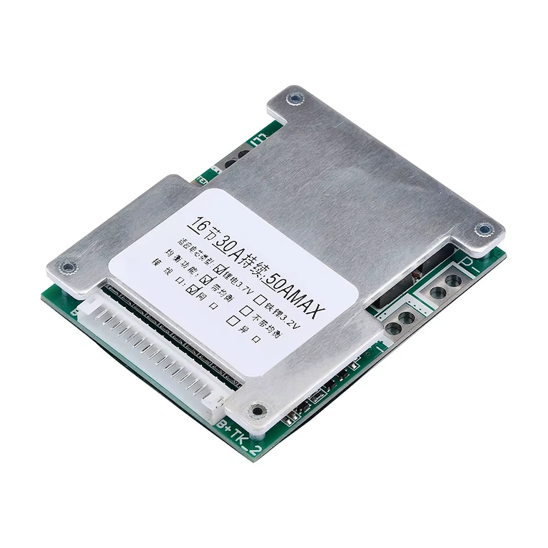 BMS plošča 16S 60V 40A posneta od strani