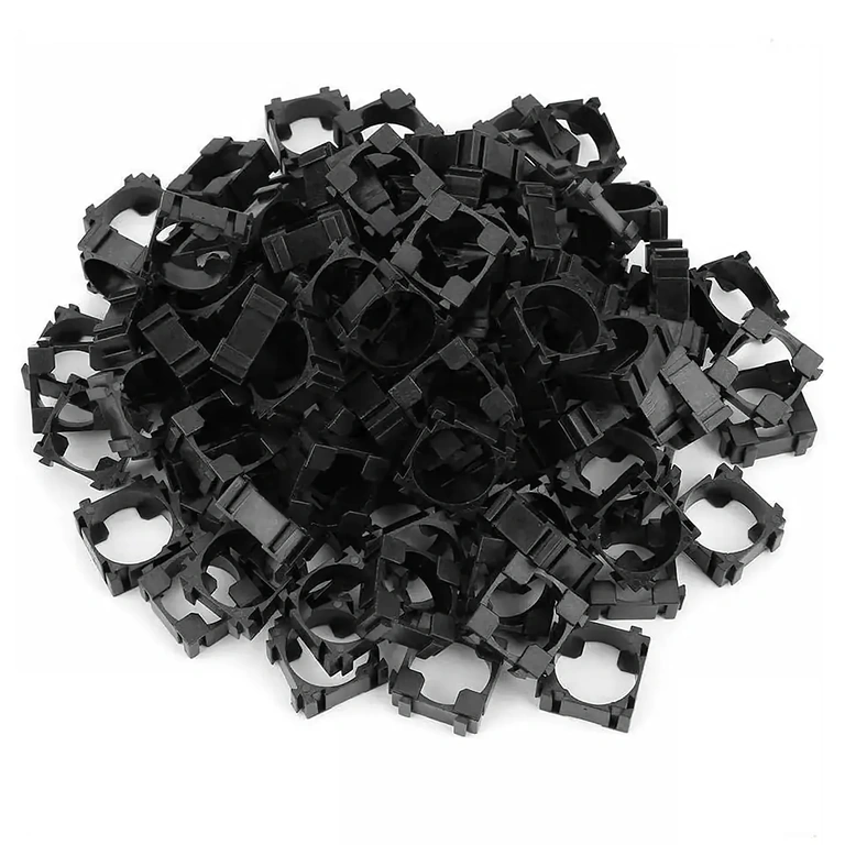 100 modularnih nosilcev za Li-ion 18650 baterije, pregled Velik set 100 modularnih nosilcev za pritrditev celic 18650