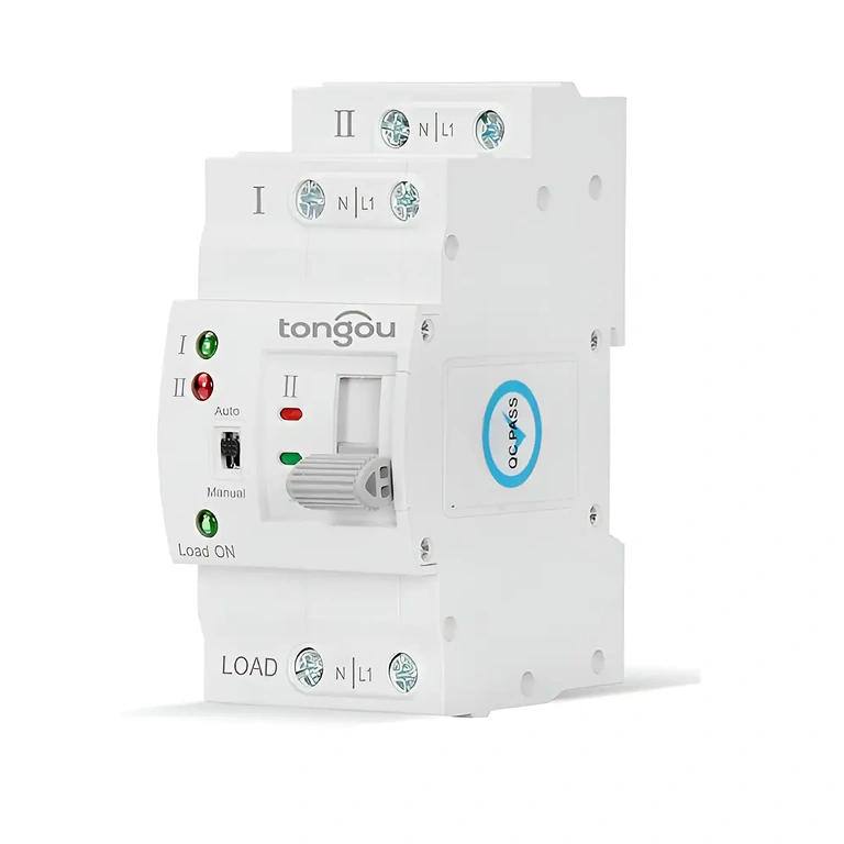 Bočni pogled ATS Stranski pogled na samodejni prenosni stikalnik