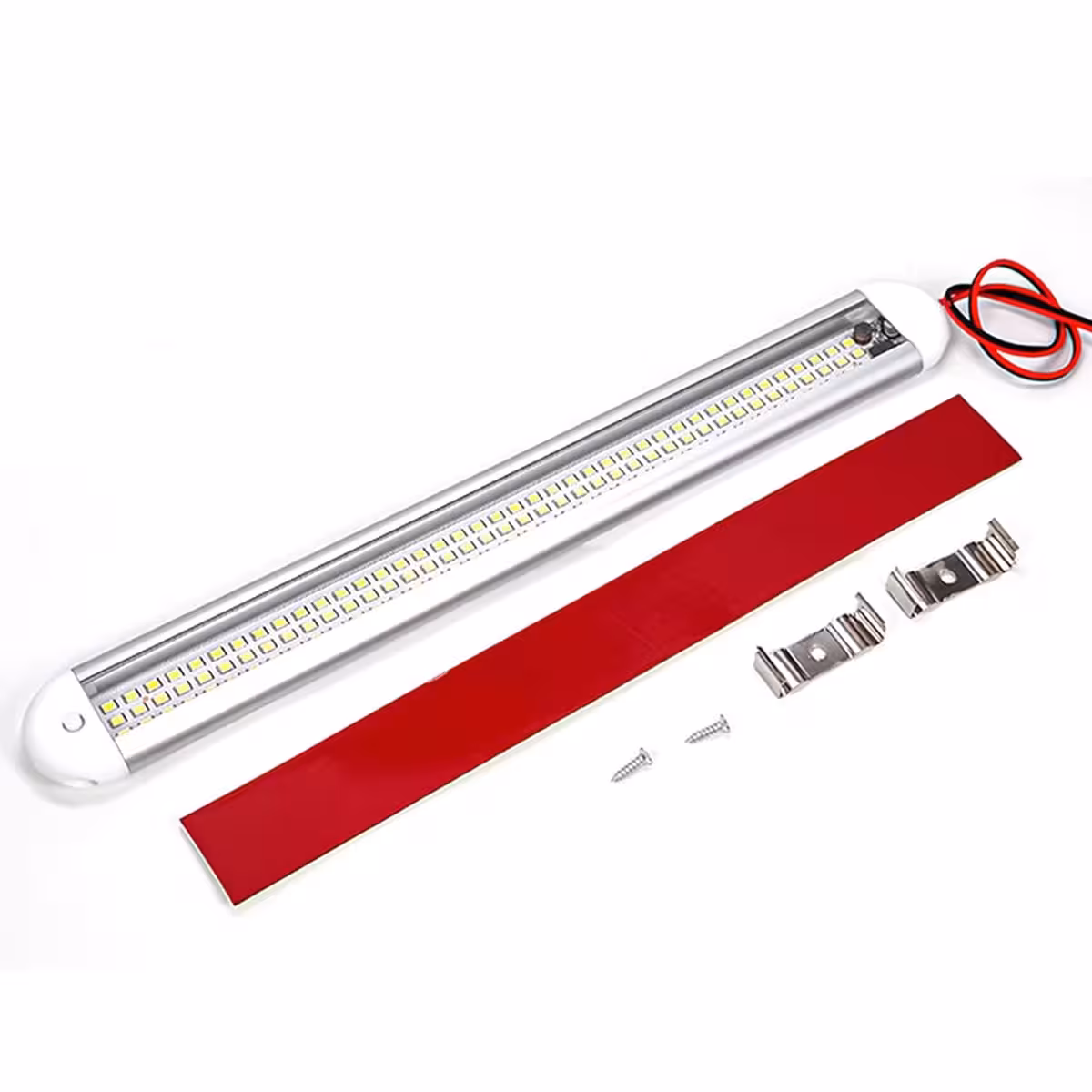 Kaj vsebuje paket: LED luč in dodatki za montažo