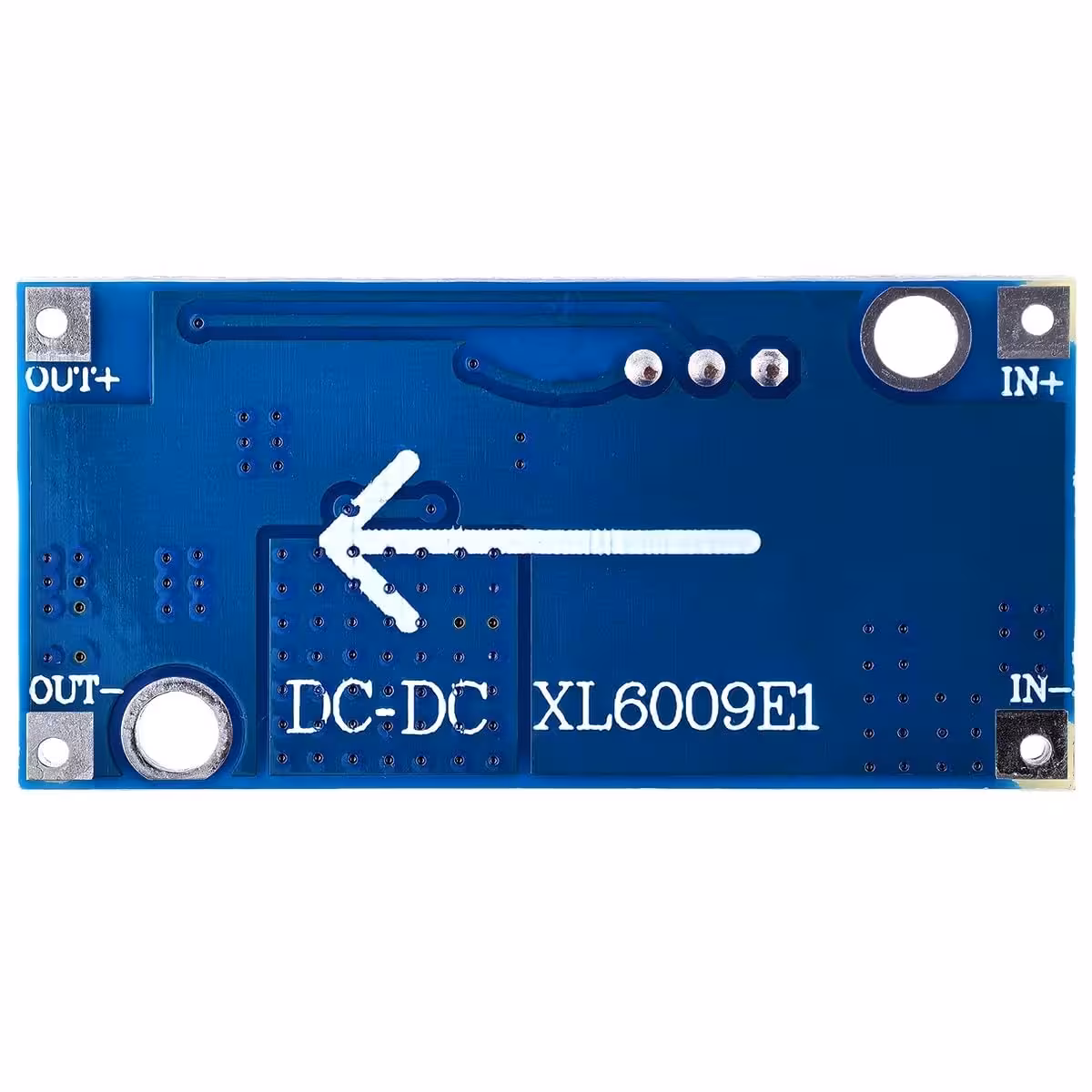 Jasna slika zadnje strani XL6009 modula