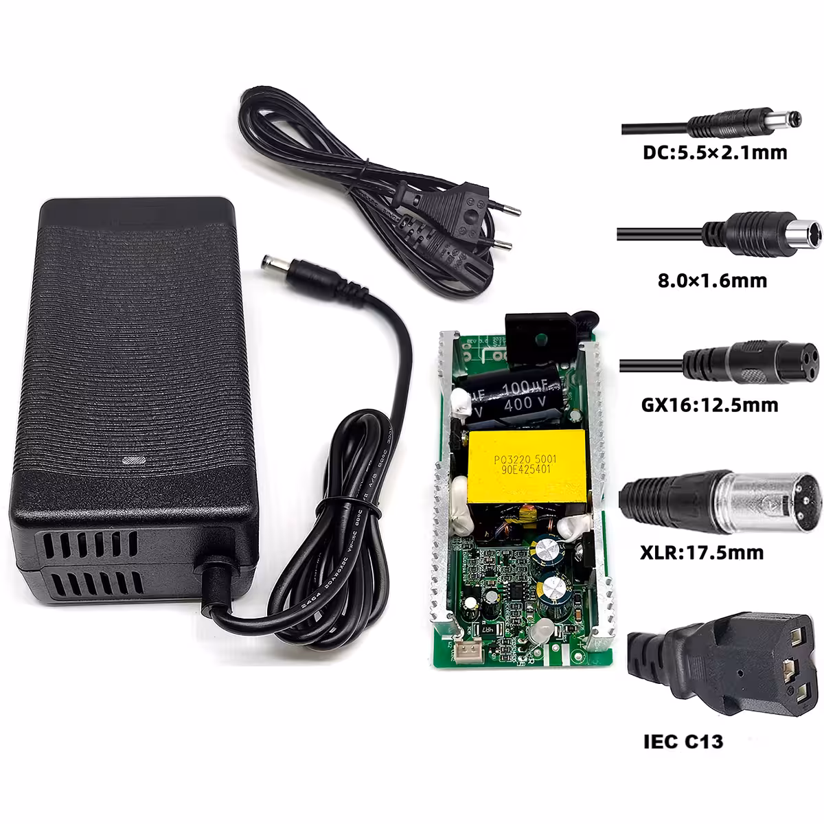 Polnilec 60V–67.2V 2A, združljiv z različnimi električnimi vozili, CityCoco, Harley, skiroji in kolesi