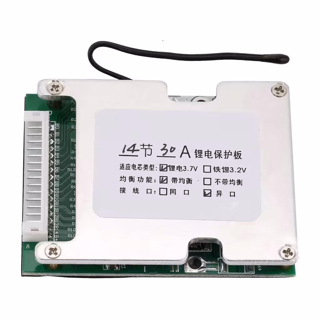 BMS 14S 52V 30A za Li-Ion baterije – zaščita in uravnoteženje akumulatorjev