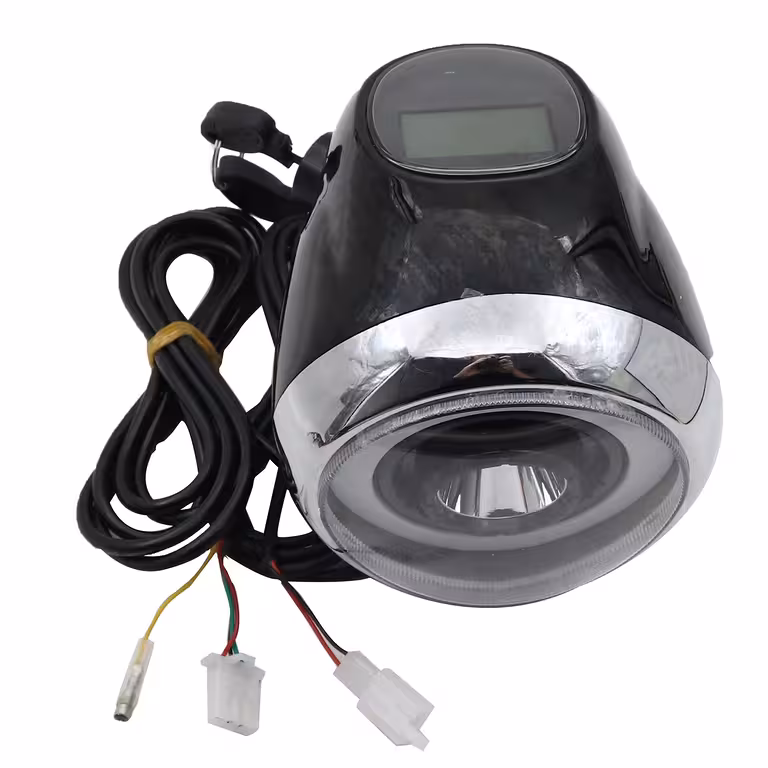 Far za električni skuter Citycoco Harley 60V z LCD zaslonom, LED osvetlitvijo in električnim kontaktom