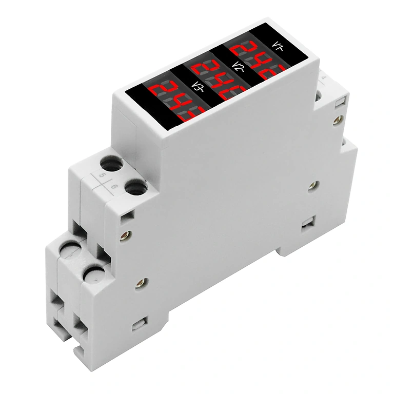 Namestitev digitalnega voltmetra v industrijsko električno omarico