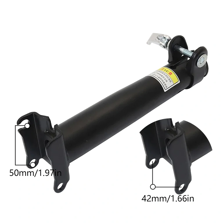 Roka z blažilnikom za absorpcijo udarcev pri sedežu električnega skiroja