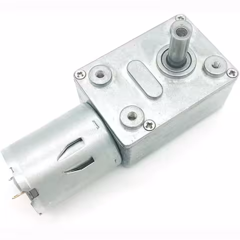 Motor z reduktorjem 12V GY-370 – polžasti motor, nizki vrtljaji, visok navor in samozapora