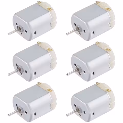 Komplet 6 kosov: mini DC motor 130 3V–6V za robote, ventilatorje in DIY projekte