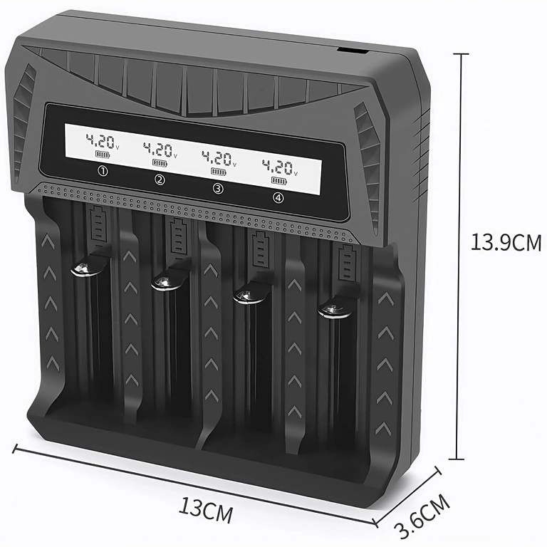 Polnilnik 18650 s kompaktnim in prenosnim dizajnom