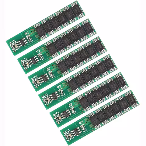 Komplet 6 kosov – BMS modul 1S 18650 3,7V 10A s popolno zaščito
