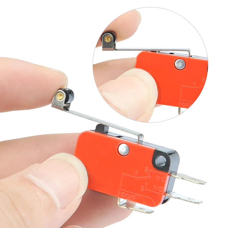 Mikro mejni izklopnik V-156-1C25 – stranski pogled