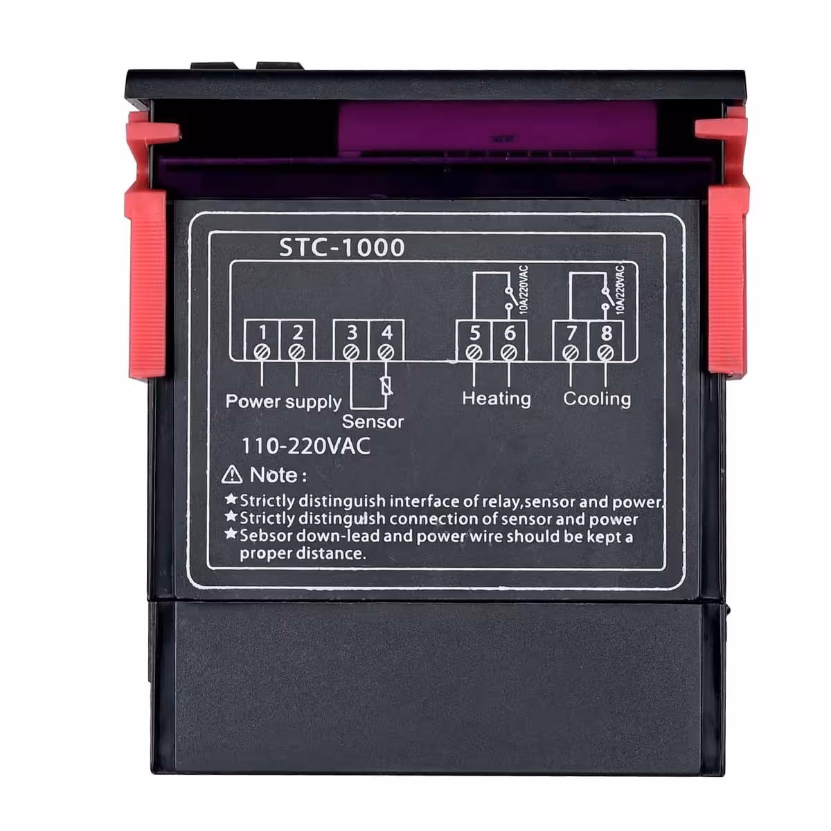 Temperaturni krmilnik STC1000 z relejnim izhodom za ogrevalne in hladilne aplikacije