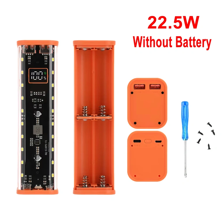 Ohišje power banka 18650 z USB in Type-C priključki