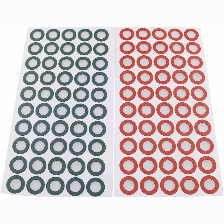 Izolacijski papir za Li-ion 18650 – komplet 100 kosov (50 zelenih + 50 rdečih), elektroizolacijski material
