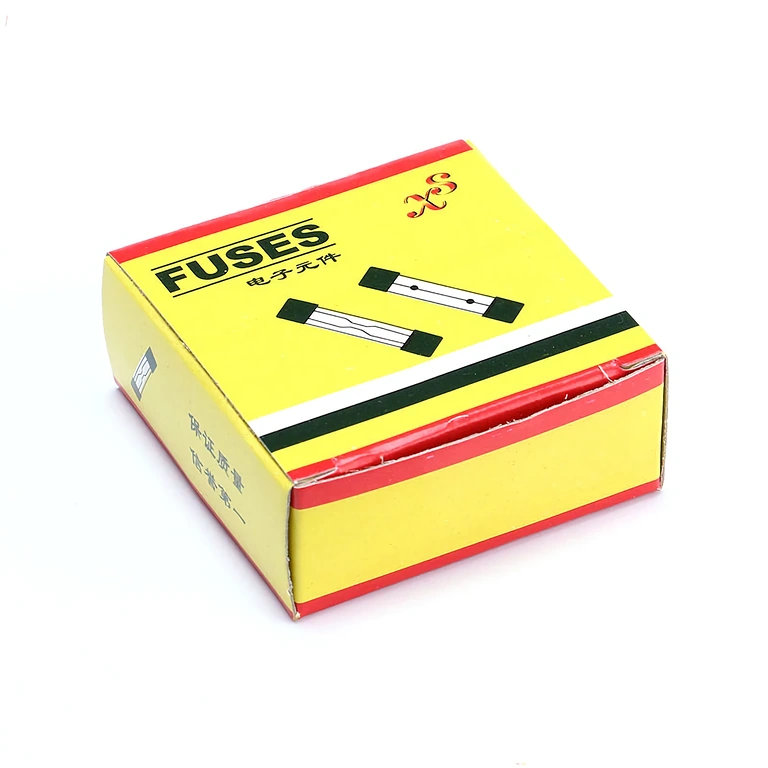 Embalaža seta 100 kosov steklenih varovalk 10A 5×20 mm