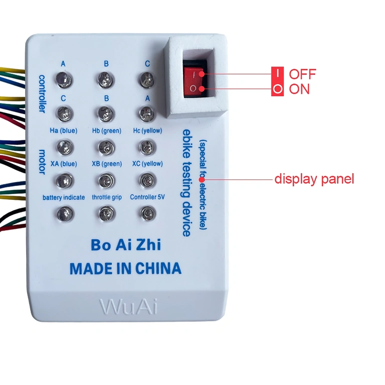Univerzalni tester – ročica plina Ročica za plin priključena na univerzalni tester
