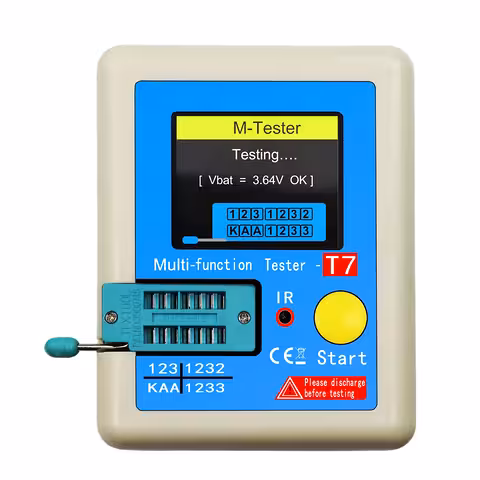 Tester tranzistorjev, kondenzatorjev in diod LCR-T7