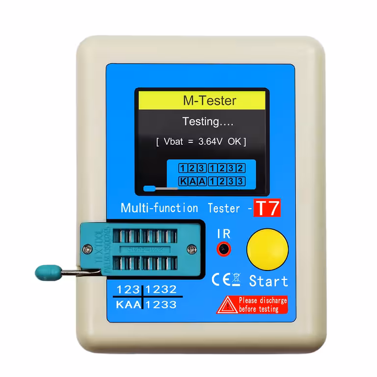 Tester tranzistorjev, kondenzatorjev in diod LCR-T7