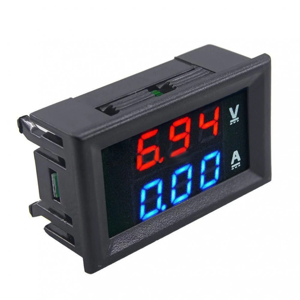 Voltmeter in ampermeter Digitalni LED panel Voltammeter cena DC 0-100V 0-10A