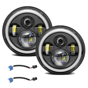 LED motociklistični motocikel okrogli žaromet okrogli avtomobilski žarometi Jeep Wrangler Suzuki Samurai Nissan Patrol Y60