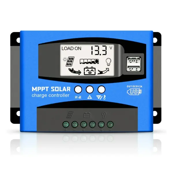 MPPT solarni krmilnik 60A 80A 100A regulator polnjenja fotovoltaične plošče 12V 24V dvojni USB